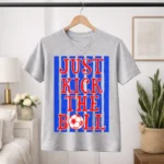 Art Joy Print Just Kick The Ball Stripes Shirt PNG