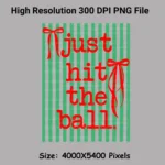 Just Hit The Ball Bow Stripes Shirt PNG Preppy Soccer Game Day Typography Stripe Design Digital Download - Image 7