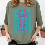 Art Joy Print Just Hit The Ball Stripes Shirt PNG