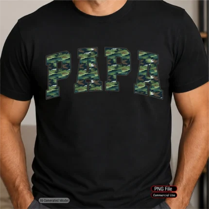 Art Joy Print Camo Papa PNG