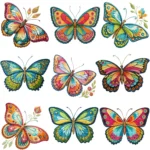 Art Joy Print Embroidery Butterfly Clipart
